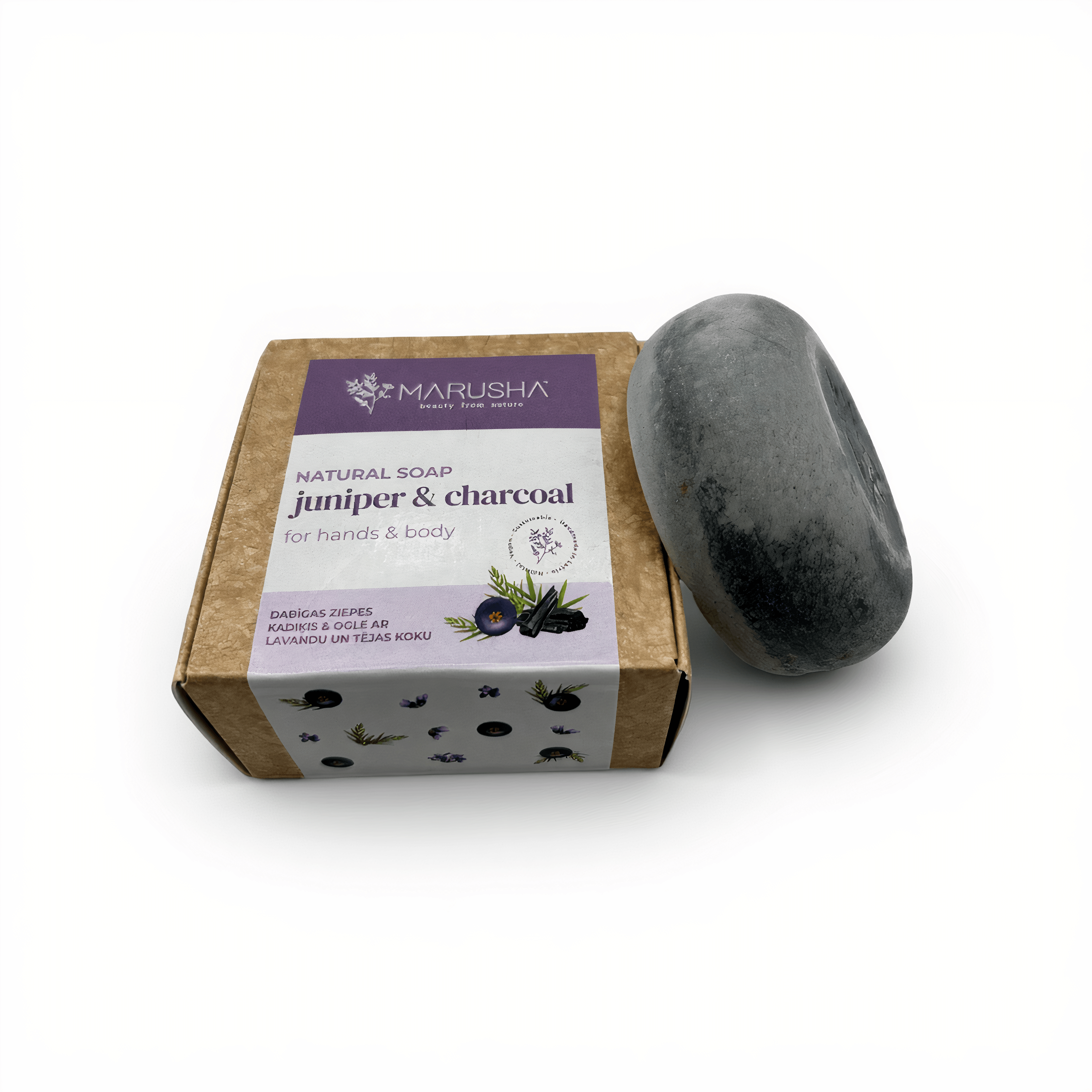 Aktivkohle, Lavendel & Teebaumöl Detox Bar 85 g