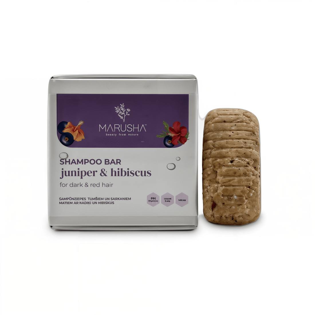 Bio Festes Shampoo Wacholder und Hibiskus 85 g