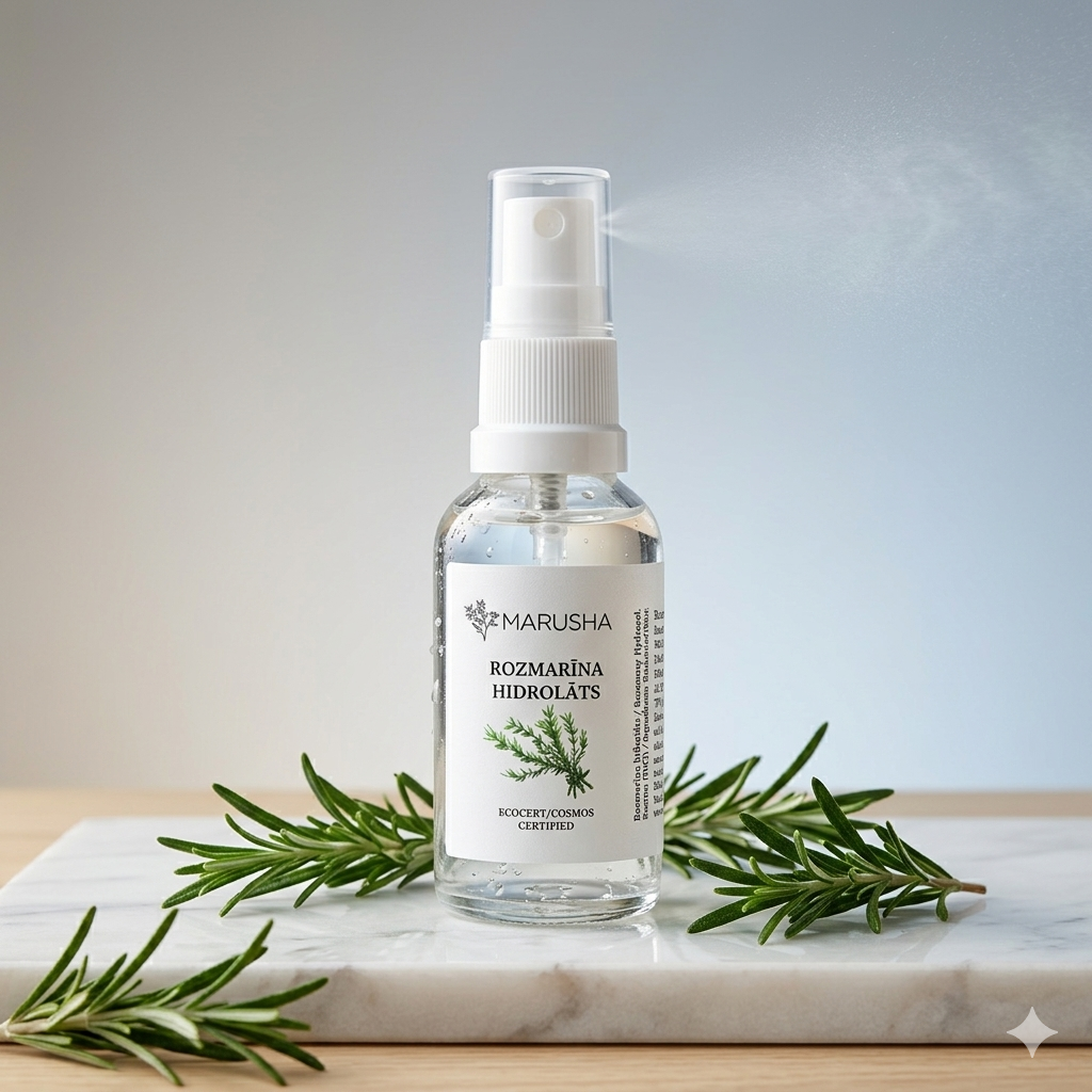 Premium Bio-Rosmarinwasser 30 ml für Kopfhaut, Haaransatz und Gesicht